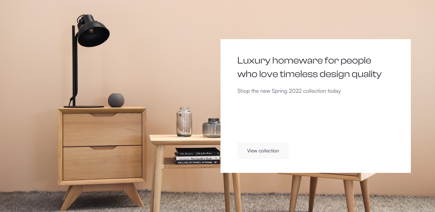 Luxury homeware collection