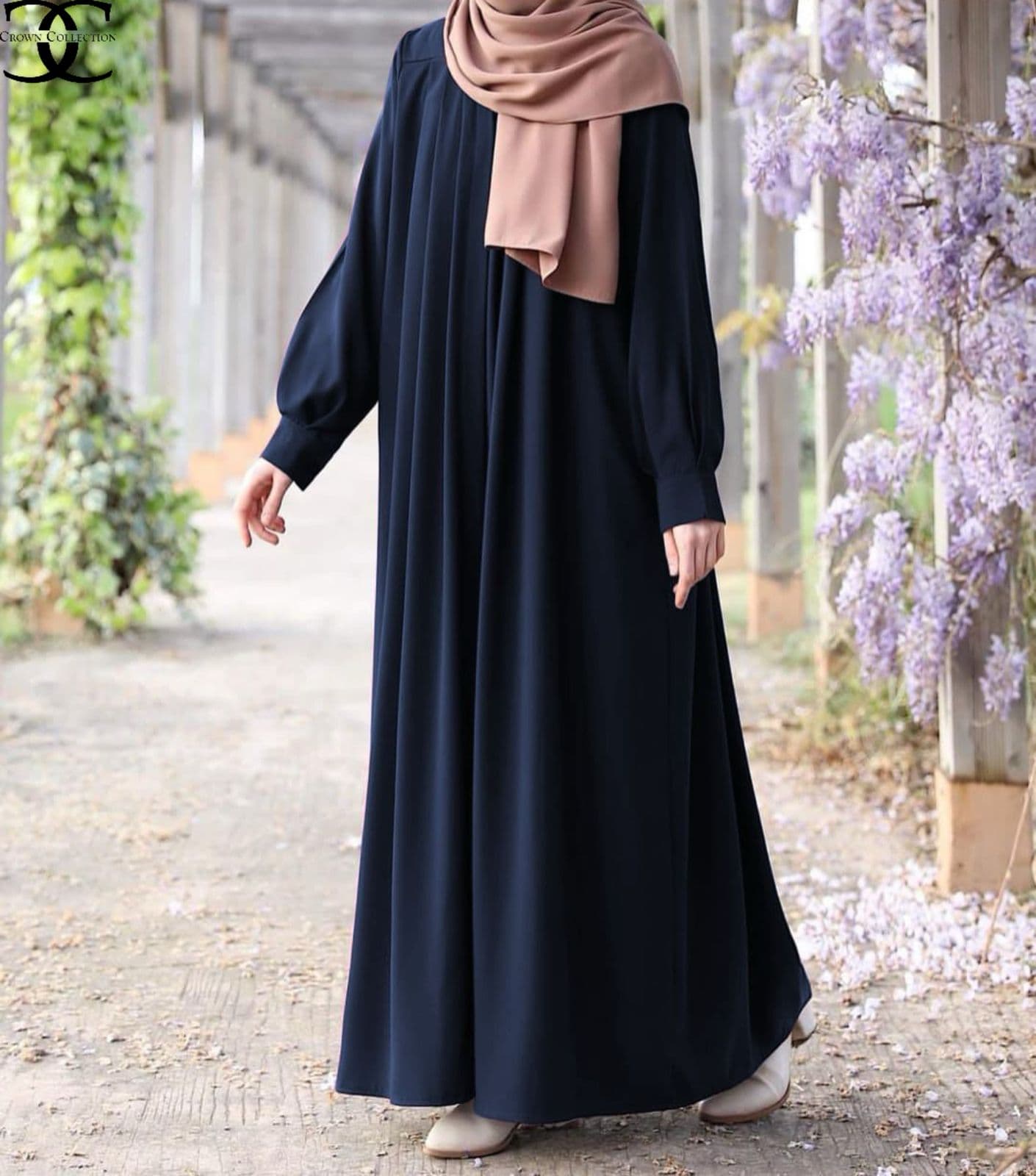 Without Stoller Only Abaya Front Zip With Both Sided Pocket Abaya image 2