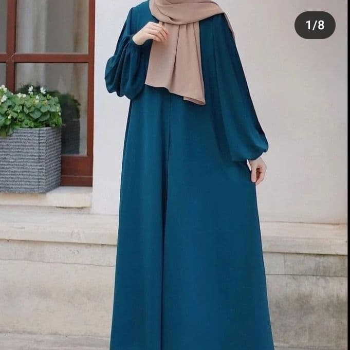 Zipper Abaya only abaya Georgette Abaya for Girls women Modest Abaya Islamic Dress Elegant Abaya Fashion Traditional Abaya Women's Abaya Black Abaya Designer Abaya - Kashish image 1