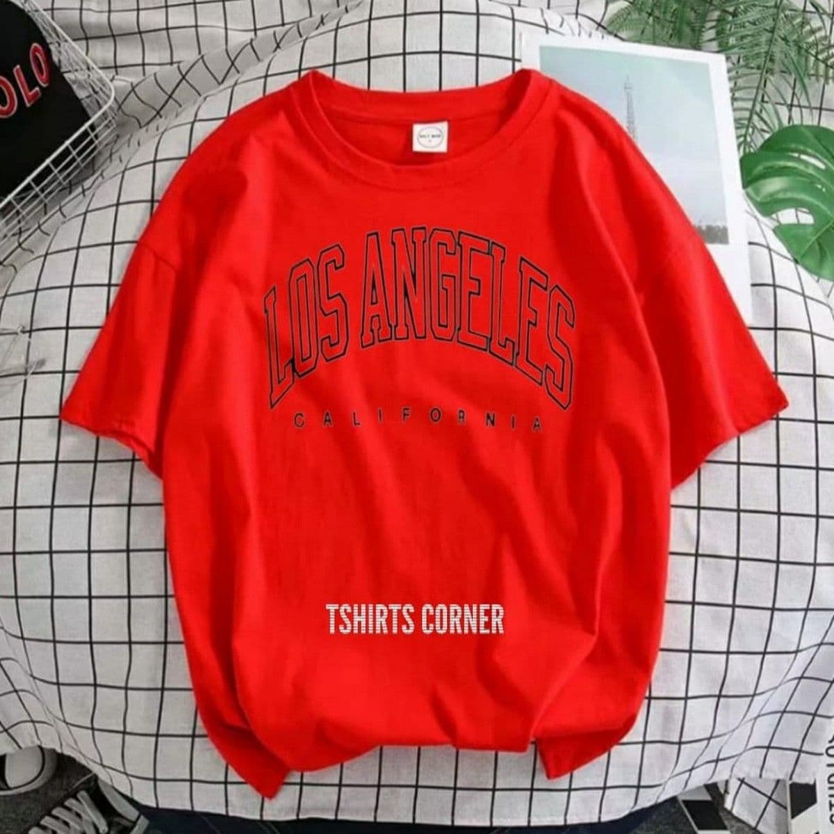 Stylish Cotton T-shirt for Girls and Women - Los Angeles Printed Casual Top image 3