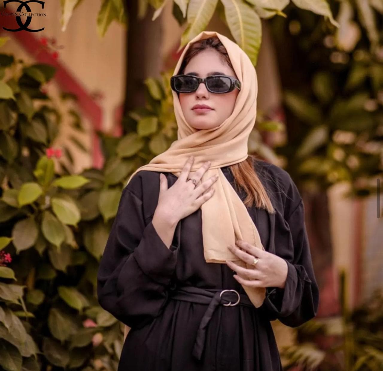 Without Stoller Only Abaya Front Zip With Both Sided Pocket Abaya image 9