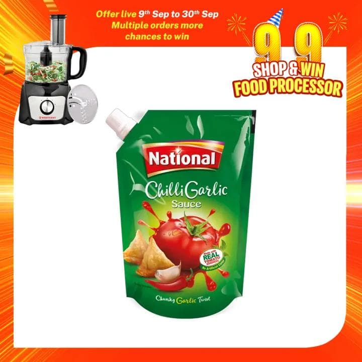 National Chilli Garlic Sauce 210g image 1