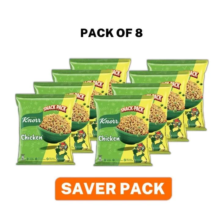 Pack of 8 Knorr Noodles Chicken - 50G image 1