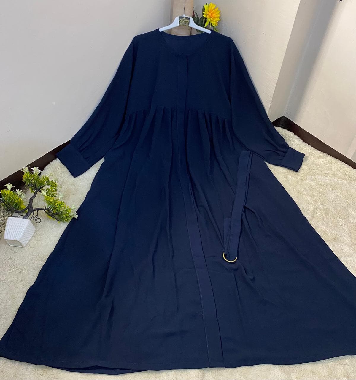 Without Stoller Only Abaya Front Zip With Both Sided Pocket Abaya image 7