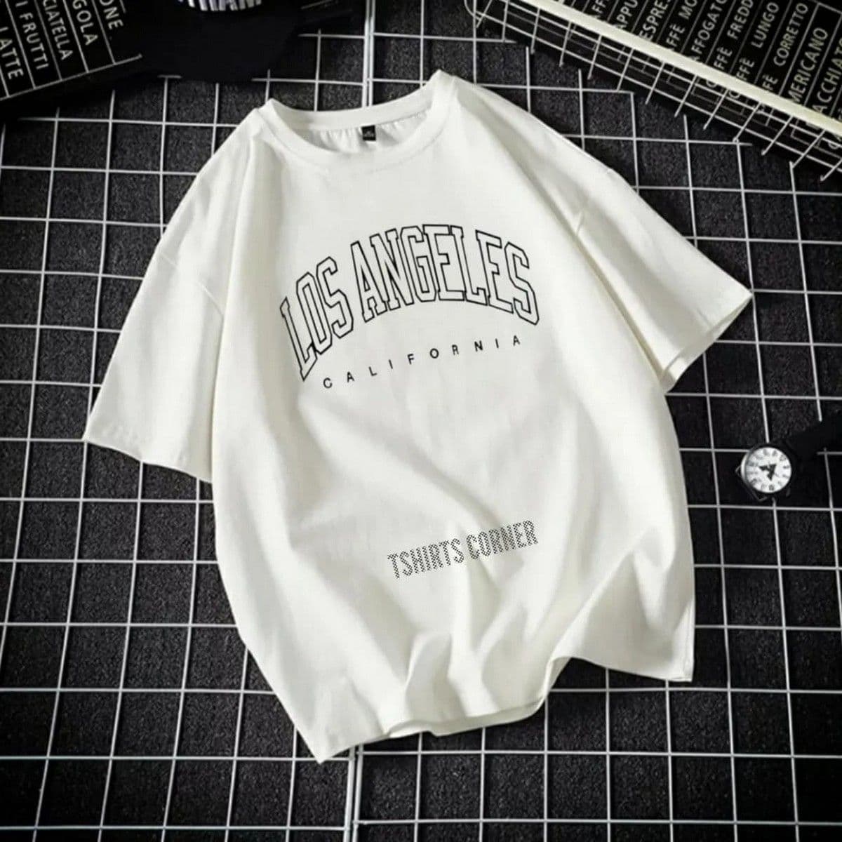 Stylish Cotton T-shirt for Girls and Women - Los Angeles Printed Casual Top image 2