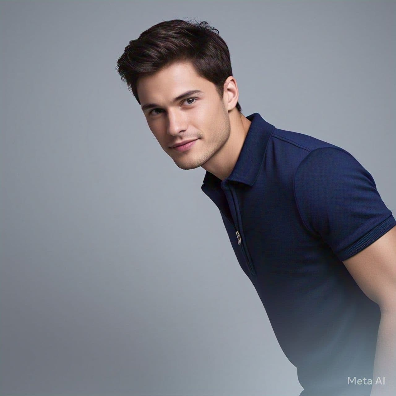 Men Solid Ziper Polo _updated image 2