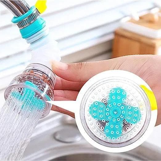 Plastic Fan Kitchen Shower Splash Fan Faucet Water-saving Filter Shower Water Rotating Spray Regulator Tap Water Filter Valve for Kitchen tap nozzle extended filter water saving device Accessories Kitchen Organizer Accessories 360 Rotatable Kit-Multicolor image 1
