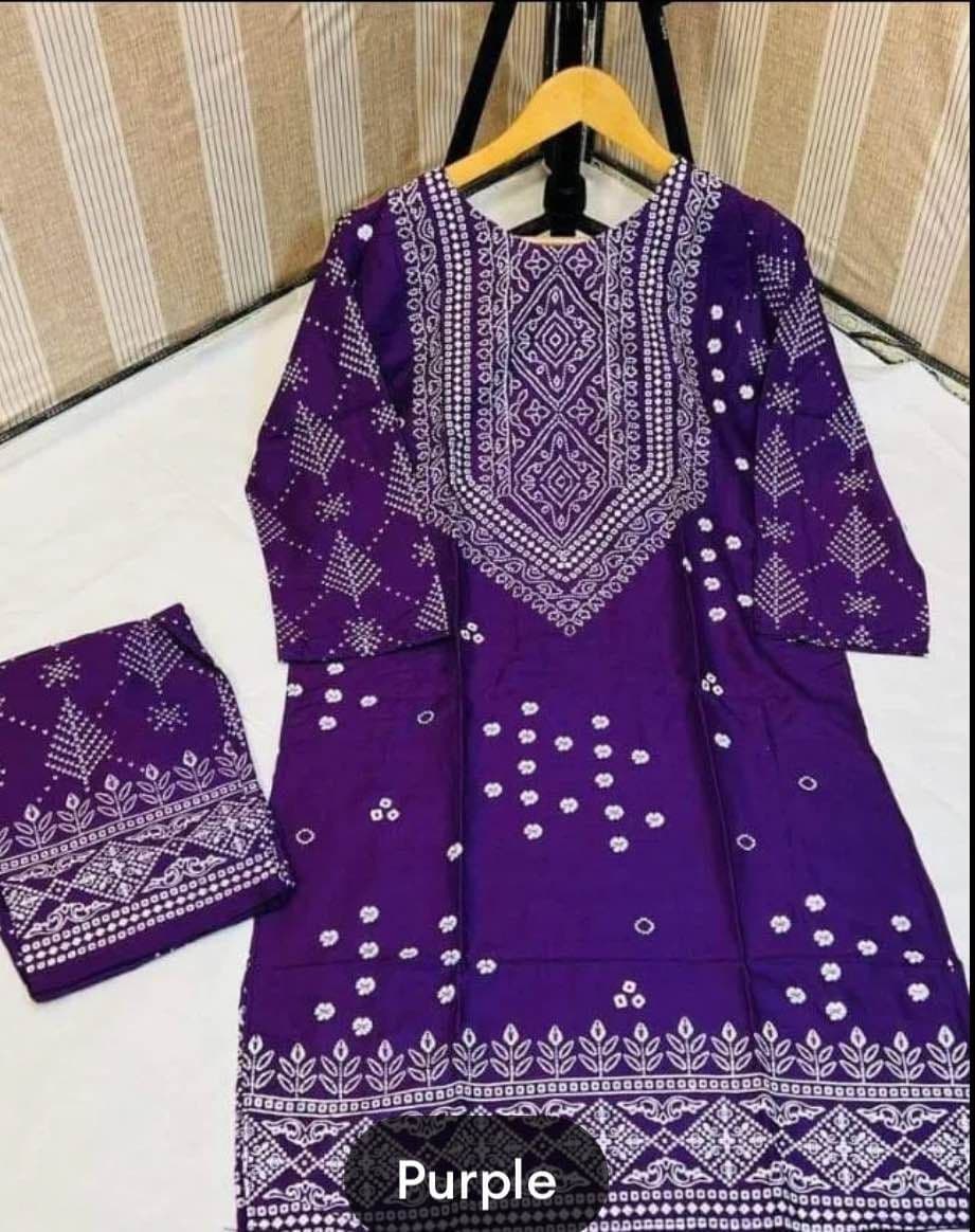 Clothing Collection Stitched New chunri 2pc Dress for Women - Dress For Girls - Dress For Women - Stitched Suit for Girls - Stitched Suit For Women image 5